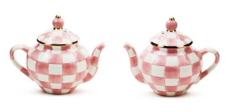 Rosy Check Figural Salt and Pepper