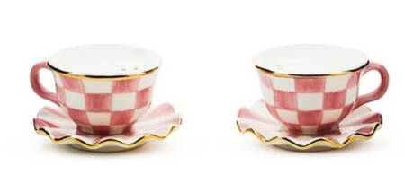Rosy Check Figural Salt and Pepper