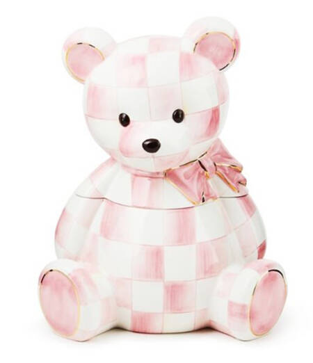 Rosy Check Figural Cookie Jar & Lid