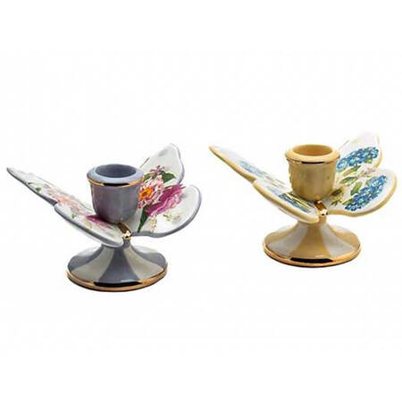 Wildflowers Figural Candlestick - Set of 2 Motifs