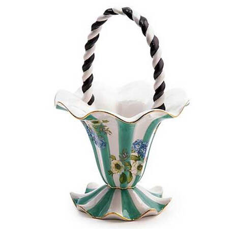 Wildflowers 8" Handled Basket