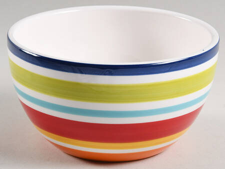 Multi Stripe Soup/Cereal Bowl