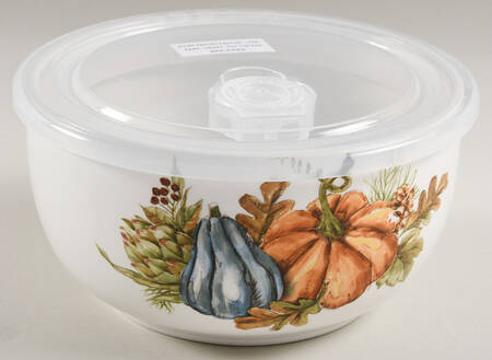 MXE90 6" Storage Bowl Ceramic with Plastic Lid