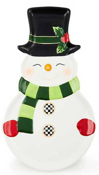 Cozy Christmas Figural Cookie Platter