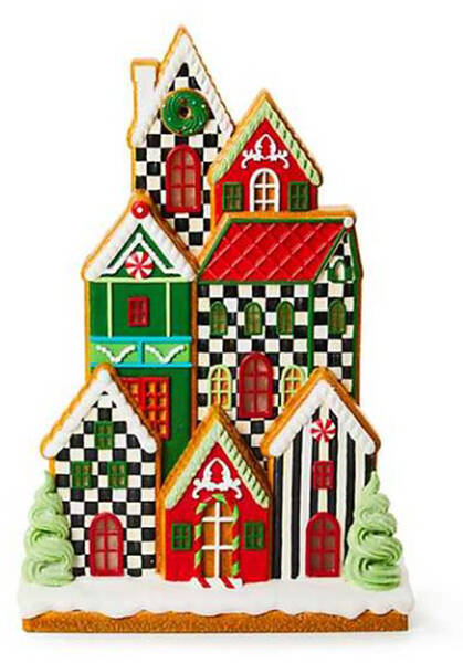 Bakeshop Illuminated Resin Gingerbread Village Figurine
