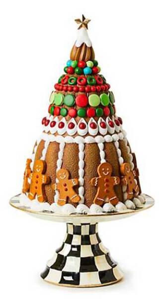 Bakeshop Resin Gingerbread Cake Tower Figurine
