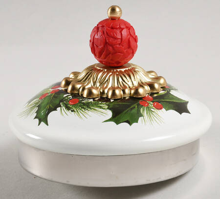 Deck the Halls Lid for Metal Kettle