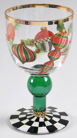 Deck the Halls 12 Oz Glassware Wine Goblet