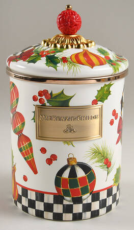 Deck the Halls Medium Canister & Lid