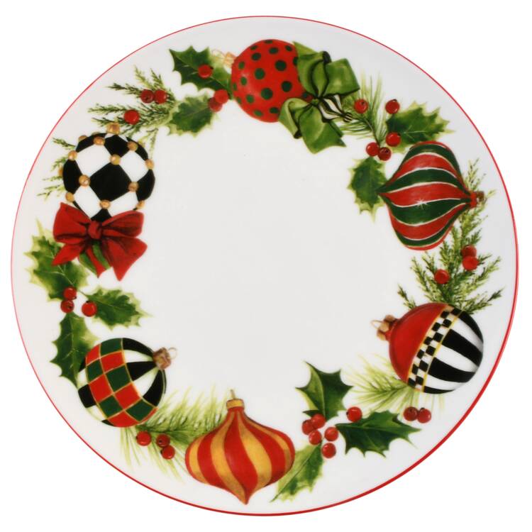 Deck the Halls Salad Plate