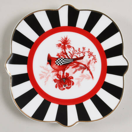 Cardinal Toile Bread & Butter Plate