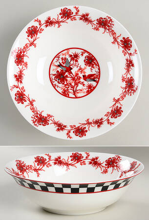 Cardinal Toile 9" Round Vegetable Bowl