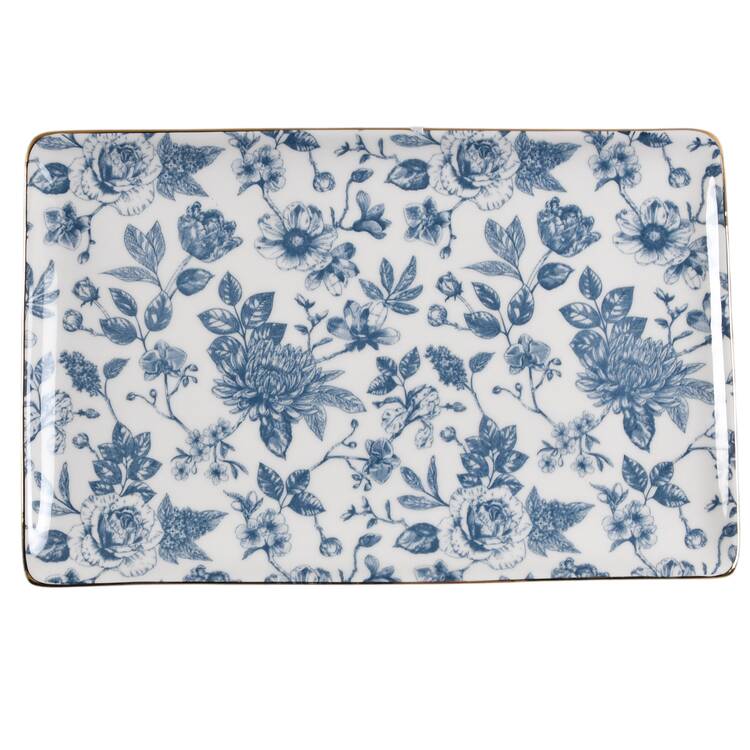 Toile Dinnerware 10" Sandwich Tray