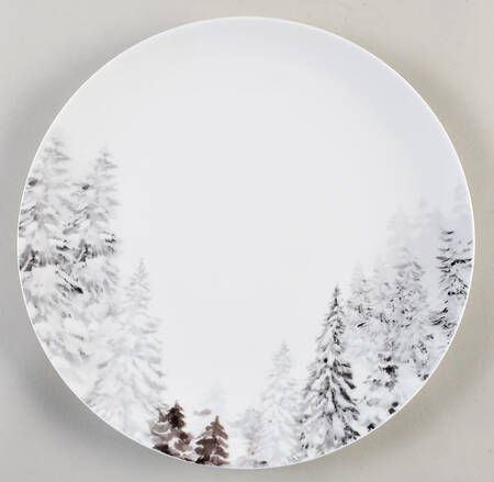 Woodsy Winter Dinner Plate