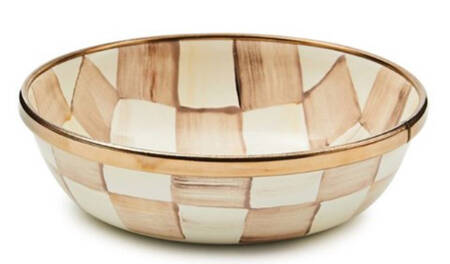 Mocha Check (Enamelware) Round Relish