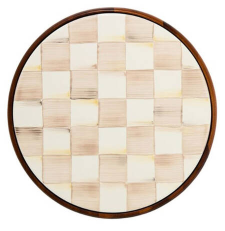 Mocha Check (Enamelware) Trivet