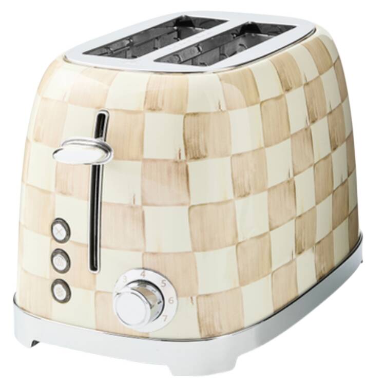 Mocha Check (Enamelware) Electric Toaster