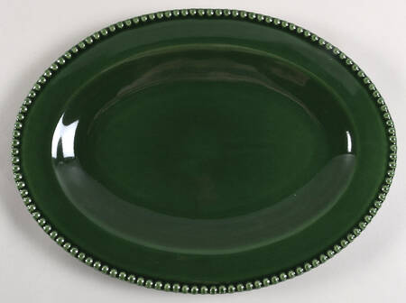 Perola Green 16" Oval Serving Platter