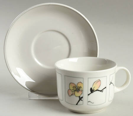 Nouveau Flat Cup & Saucer Set