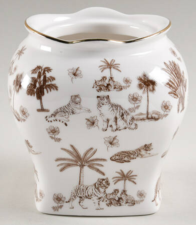 Taupe Tropical 6" Storage Jar No Lid