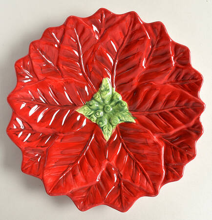 Winter Poppy Flower Shape Dinner Plate