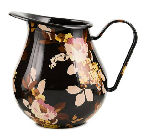 Wild Rose-Brown (Enamelware) 96 Oz Pitcher