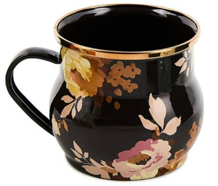 Wild Rose-Brown (Enamelware) Mug