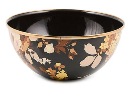 Wild Rose-Brown (Enamelware) 7" All Purpose Bowl