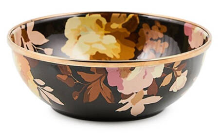 Wild Rose-Brown (Enamelware) 6" All Purpose Bowl