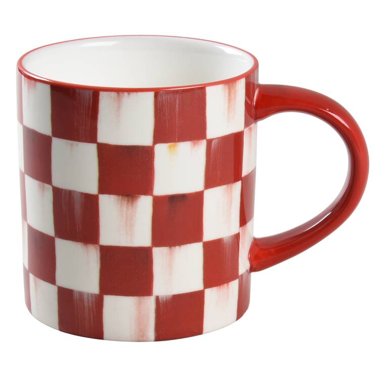 Cherry Check Mug