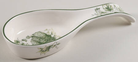 Floral Toile Spoon Rest/Holder (Holds 1 Spoon)