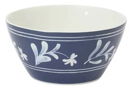 Maiden Crown-White on Various Colors Soup/Cereal Bowl