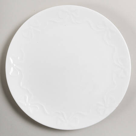 Embossed Bow Salad Plate