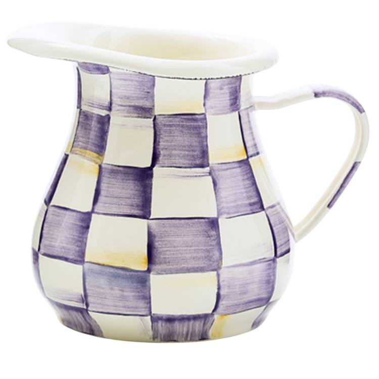 Violet Check Creamer