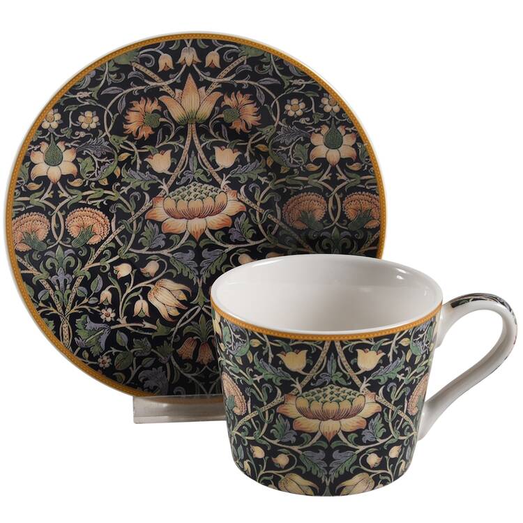 MO51 Flat Cup & Saucer Set by Morris & Co