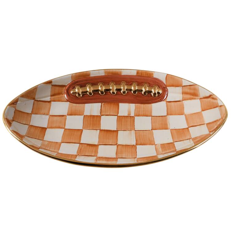 Courtly Check Football &amp; Basketball Platter&amp;Plates by MacKenzie-Childs