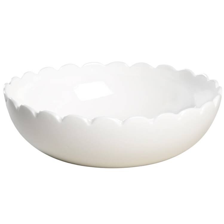 Scalloped Individual Dinner Bowl