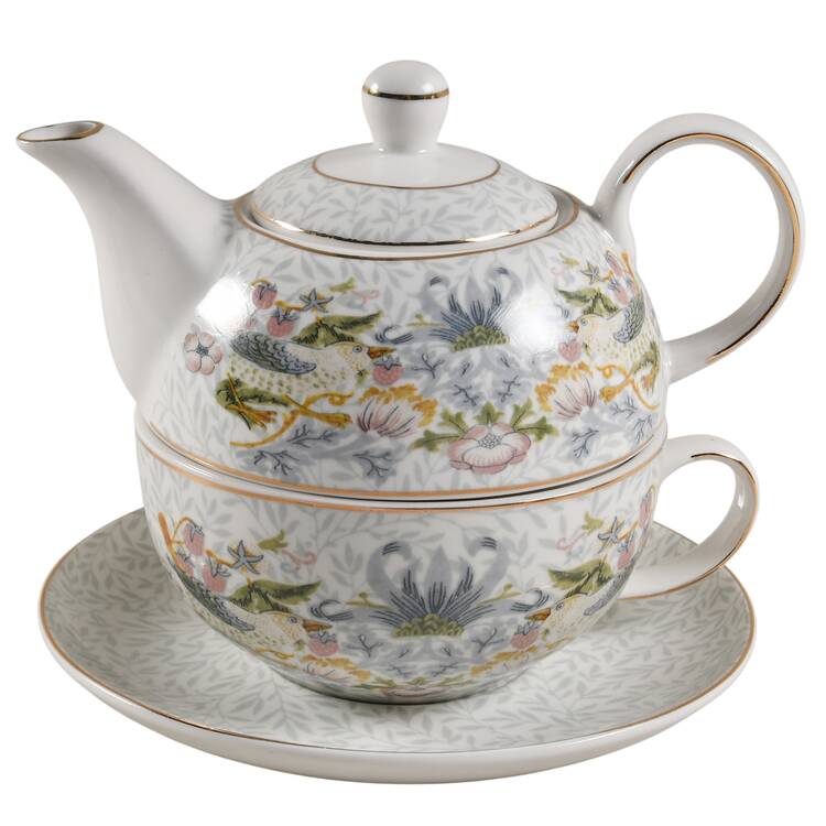 MO52 Individual Teapot & Lid with Cup & Saucer
