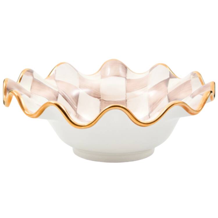 Mocha Check (Ceramic) Coupe Cereal Bowl
