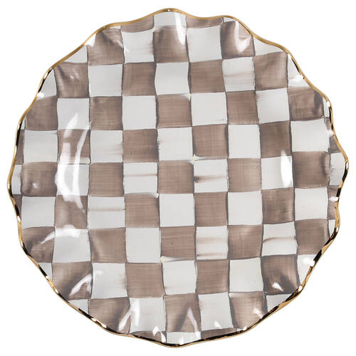 Mocha Check (Ceramic) by MacKenzie-Childs