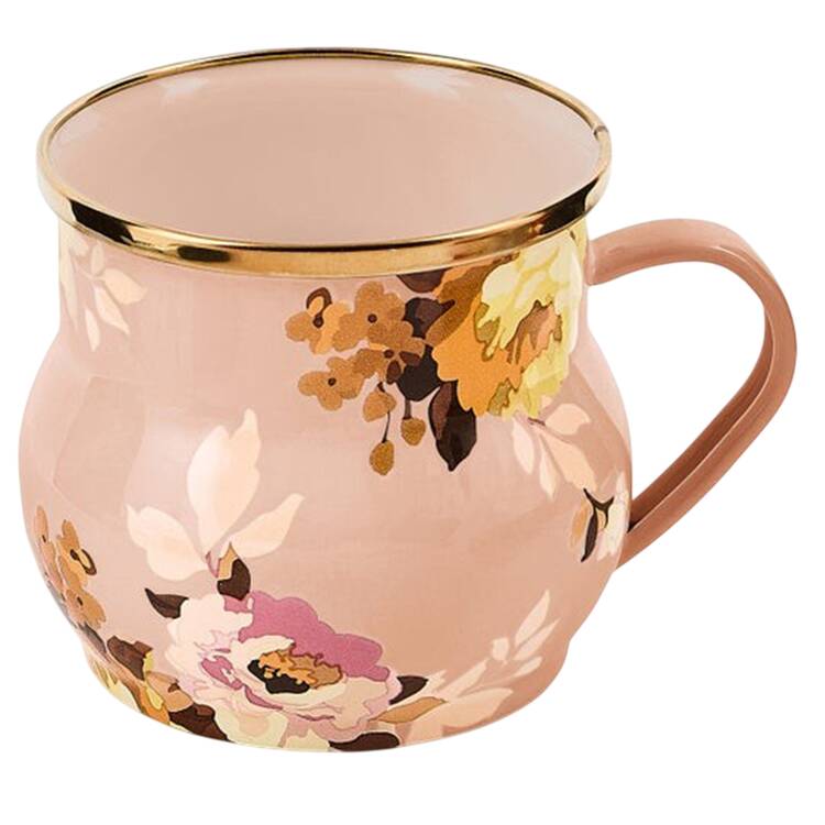 Wild Rose  Mauve (Enamelware) Mug