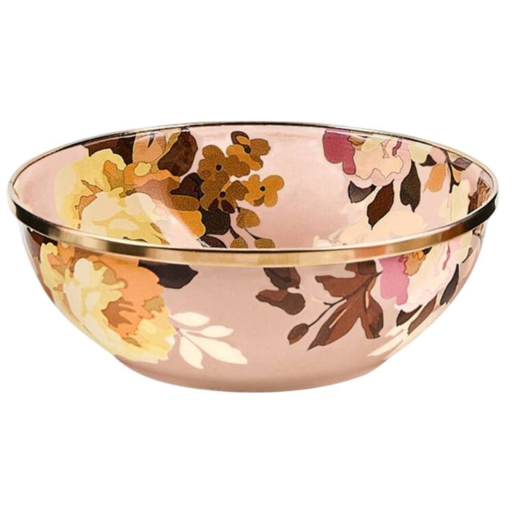 Wild Rose  Mauve (Enamelware) 6" All Purpose Bowl