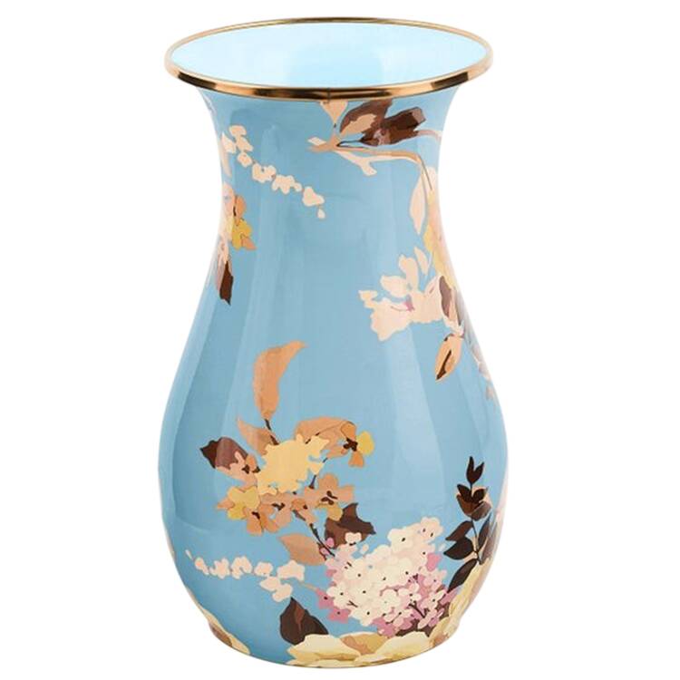 Wild Rose Slate (Enamelware) 10" Vase