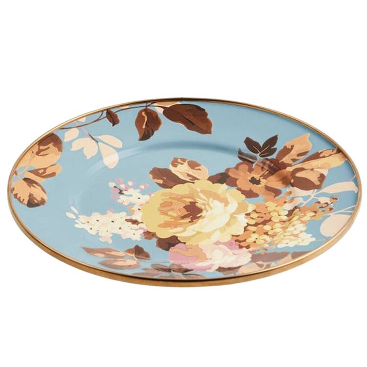 Wild Rose Slate (Enamelware) Salad/Dessert Plate