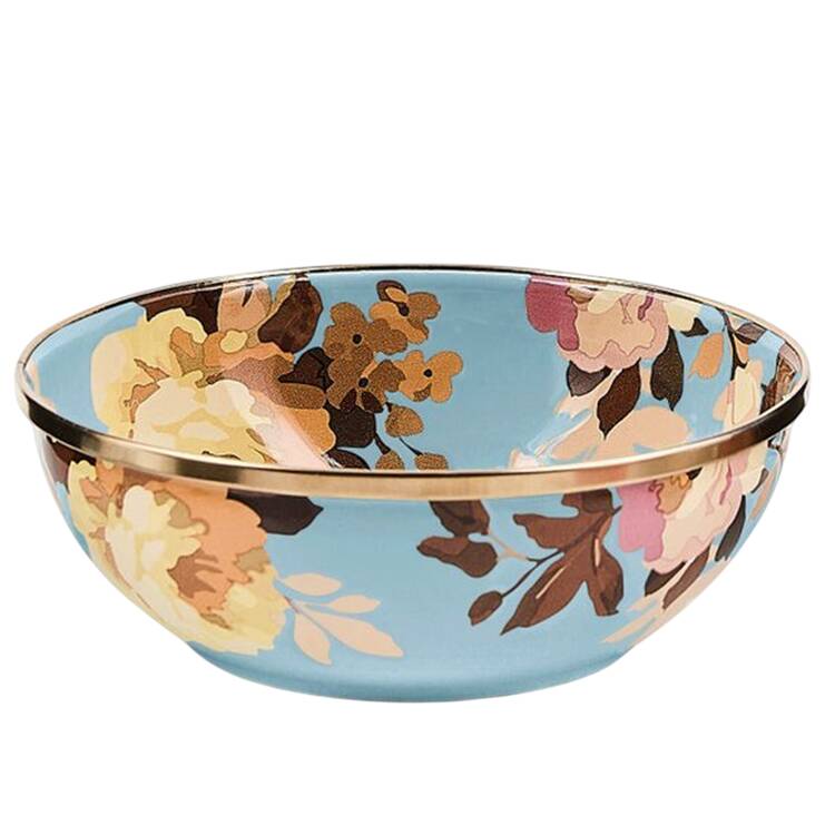 Wild Rose Slate (Enamelware) 6" All Purpose Bowl