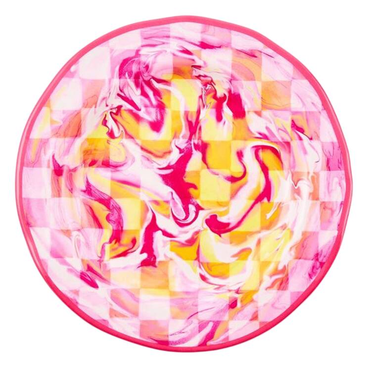 Pink Marble Check (Melamine) by MacKenzie-Childs