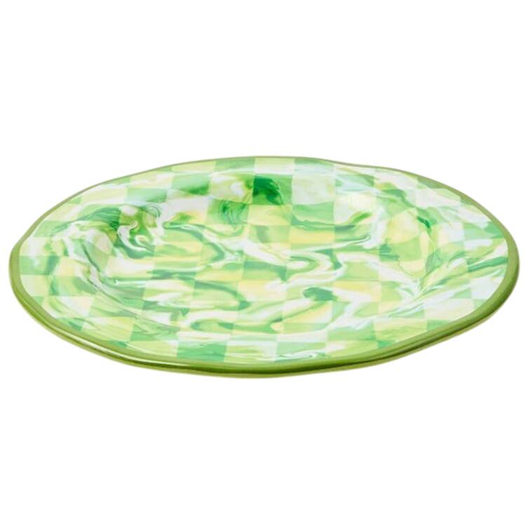 Green Marble Check (Melamine) by MacKenzie-Childs