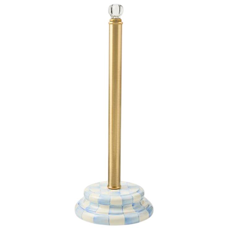 Sky Check (Enamelware) Toilet Tissue Stand