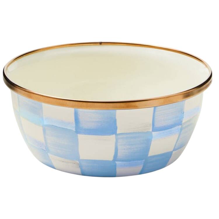 Sky Check (Enamelware) Spice Cellar-Pinch Bowl