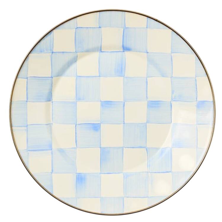 Sky Check (Enamelware) Service Plate (Charger)